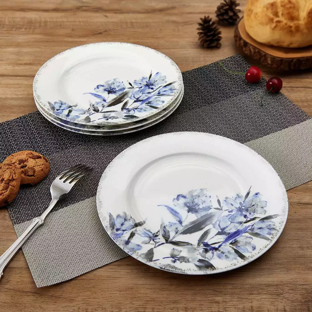New 👏 Mikasa® Kaia Platinum Set of 4 Salad Plates ✔️ 4 New 👏 Mikasa® Kaia Platinum Set of 4 Salad Plates ✔️ - Image 2