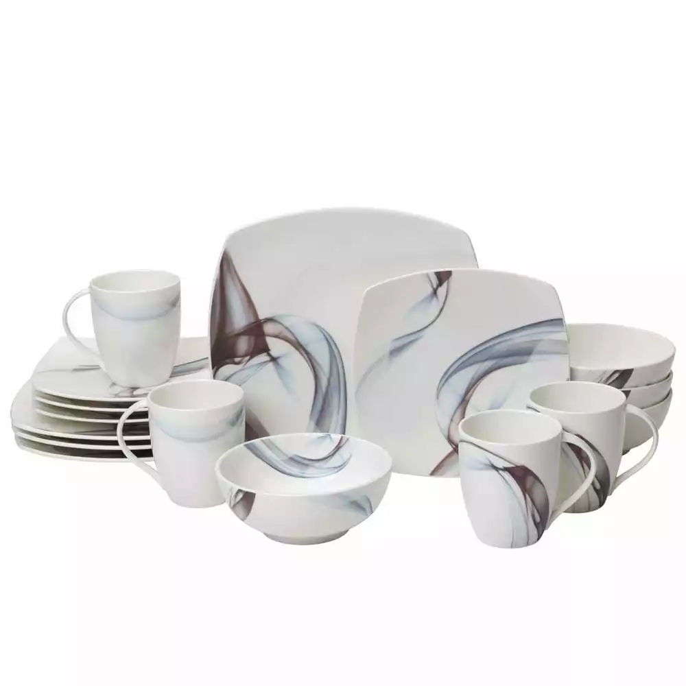 Outlet 🤩 Mikasa® Kya Square 16 Piece Dinnerware Set, Service for 4 ✔️ 3 Outlet 🤩 Mikasa® Kya Square 16 Piece Dinnerware Set, Service for 4 ✔️