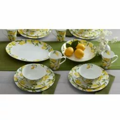 Cheap ✔️ Mikasa® Lemons 16 Piece Dinnerware Set, Service for 4 🔔 -Cheap dinnerware Store lemons 16 piece dinnerware set service for 4 5266096 3