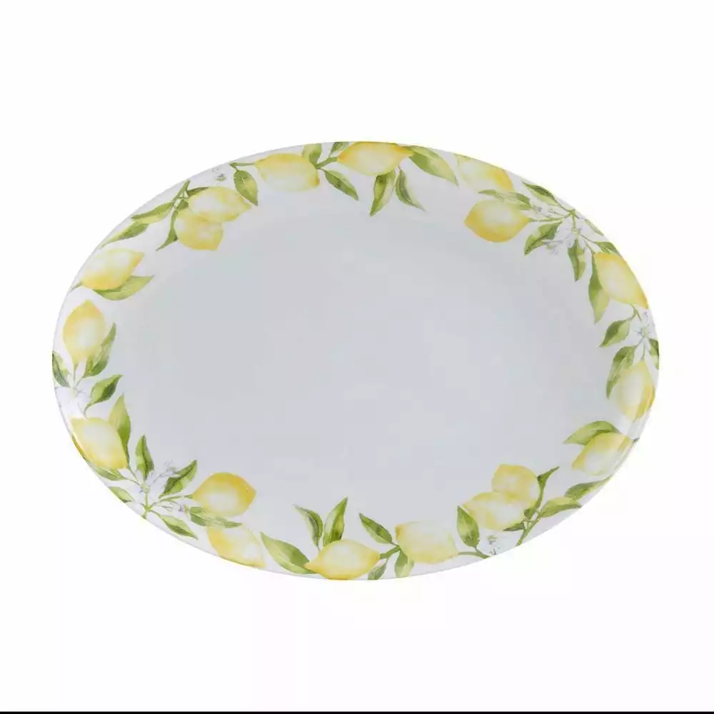 Promo 🌟 Mikasa® Lemons Oval Serving Platter, 14 Inch 😀 5 Promo 🌟 Mikasa® Lemons Oval Serving Platter, 14 Inch 😀 - Image 3