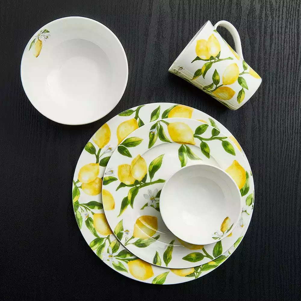 Best Sale 🔔 Mikasa® Lemons Set of 4 Dinner Plates 🔥 4 Best Sale 🔔 Mikasa® Lemons Set of 4 Dinner Plates 🔥 - Image 2