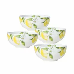 Best Pirce ⭐ Mikasa® Lemons Set of 4 Fruit Bowls 🌟