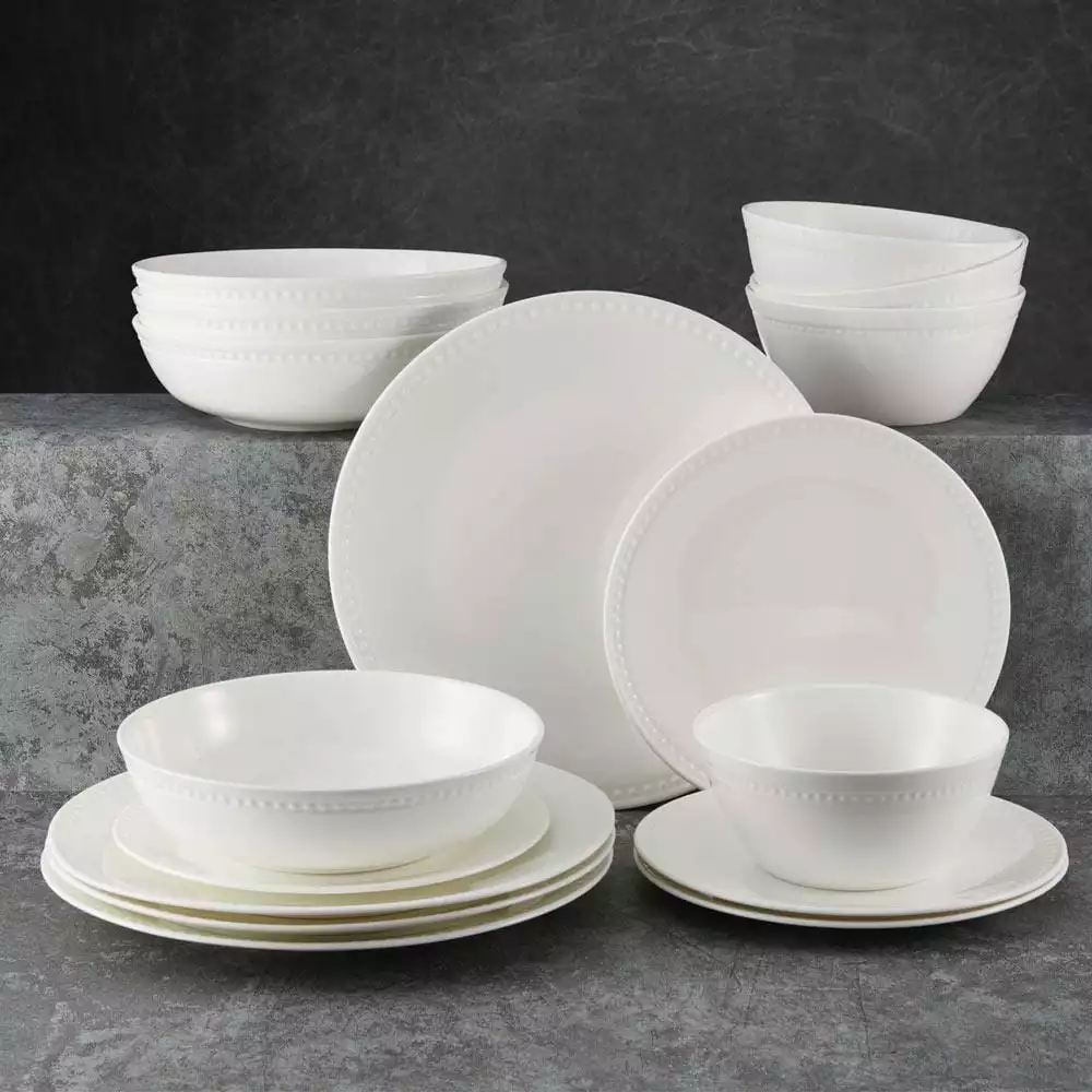 Budget 💯 Mikasa® Loria 16 Piece Dinnerware Set with Pasta Bowl, Service for 4 🌟 4 Budget 💯 Mikasa® Loria 16 Piece Dinnerware Set with Pasta Bowl, Service for 4 🌟 - Image 2