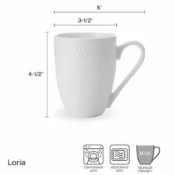 Flash Sale 🌟 Mikasa® Loria Set of 4 Mugs 😍 -Cheap dinnerware Store loria set of 4 mugs K45291603 4