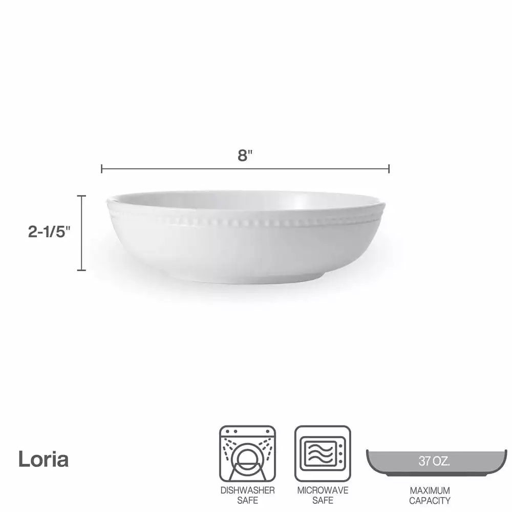 Budget 🎁 Mikasa® Loria Set of 4 Pasta Bowls 👏 6 Budget 🎁 Mikasa® Loria Set of 4 Pasta Bowls 👏 - Image 4