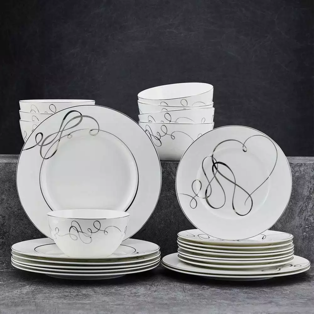 Cheap ⌛ Mikasa® Love Story 24 Piece Dinnerware Set, Service for 8 👍 5 Cheap ⌛ Mikasa® Love Story 24 Piece Dinnerware Set, Service for 8 👍 - Image 3