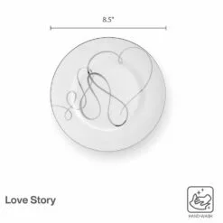 Discount 🎉 Mikasa® Love Story Set of 4 Salad Plates ❤️ -Cheap dinnerware Store love story set of 4 salad plates 5293351 4