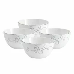 Cheapest 👍 Mikasa® Love Story Set of 4 All Purpose Bowls 🎉