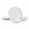 Best Pirce 🧨 Mikasa® Lucerne White 12 Piece Dinnerware Set, Service for 4 ❤️ -Cheap dinnerware Store lucerne white 12 piece dinnerware set service for 4 5289380 1