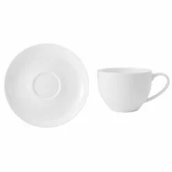 Best Sale ⌛ Mikasa® Lucerne White Tea Cup and Saucer 🥰 -Cheap dinnerware Store lucerne white tea cup and saucer 5292752 2