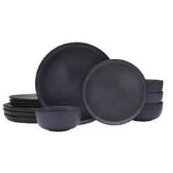 Deals 😉 Mikasa® Mayer 12 Piece Dinnerware Set, Service for 4 🥰