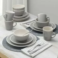 Brand new ⭐ Gourmet Basics® Melanie 16 Piece Dinnerware Set, Service for 4 🌟 -Cheap dinnerware Store melanie 16 piece dinnerware set service for 4 5233001 4