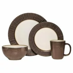 New 😍 Gourmet Basics® Metropolitan 32 Piece Dinnerware Set, Service for 8 ❤️