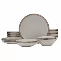 Deals 😉 Mikasa® Miller White 12 Piece Dinnerware Set, Service for 4 👏