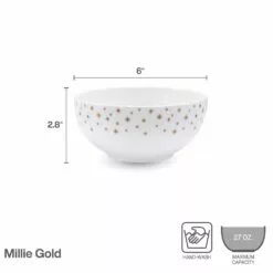 Deals 👏 Mikasa® Millie Gold Set of 4 All Purpose Bowls 🤩 9 Deals 👏 Mikasa® Millie Gold Set of 4 All Purpose Bowls 🤩 -Cheap dinnerware Store millie gold set of 4 all purpose bowls 5289325 4