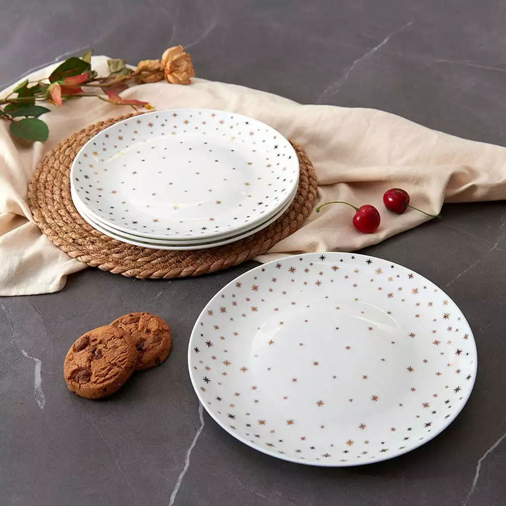 Best Sale 👏 Mikasa® Millie Gold Set of 4 Salad Plates 💯 4 Best Sale 👏 Mikasa® Millie Gold Set of 4 Salad Plates 💯 - Image 2