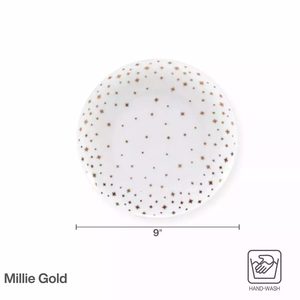 Best Sale 👏 Mikasa® Millie Gold Set of 4 Salad Plates 💯 6 Best Sale 👏 Mikasa® Millie Gold Set of 4 Salad Plates 💯 - Image 4