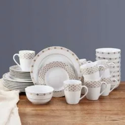 Outlet ✨ Mikasa® Modern Petals 32 Piece Dinnerware Set, Service for 8 👍 -Cheap dinnerware Store modern petals 32 piece dinnerware set service for 8 5289085 2