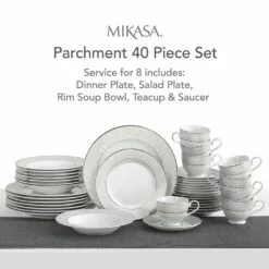 Hot Sale ❤️ Mikasa® Parchment 40 Piece Dinnerware Set, Service for 8 👏 10 Hot Sale ❤️ Mikasa® Parchment 40 Piece Dinnerware Set, Service for 8 👏 -Cheap dinnerware Store parchment 40 piece dinnerware set service for 8 5224232 7