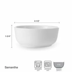 Brand new 🌟 Mikasa® Samantha Set of 4 Fruit Bowls 🔔 -Cheap dinnerware Store samantha set of 4 fruit bowls K45261544 5