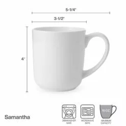 Best reviews of 🛒 Mikasa® Samantha Set of 4 Mugs 🥰 -Cheap dinnerware Store samantha set of 4 mugs K45261543 5