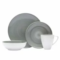 Discount 💯 Mikasa® Savona Grey 4 Piece Place Setting 🔥