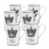 Brand new ✔️ Mikasa® Set of 6 King Crown Mugs 🧨 -Cheap dinnerware Store set of 6 king crown mugs 5203342K 1