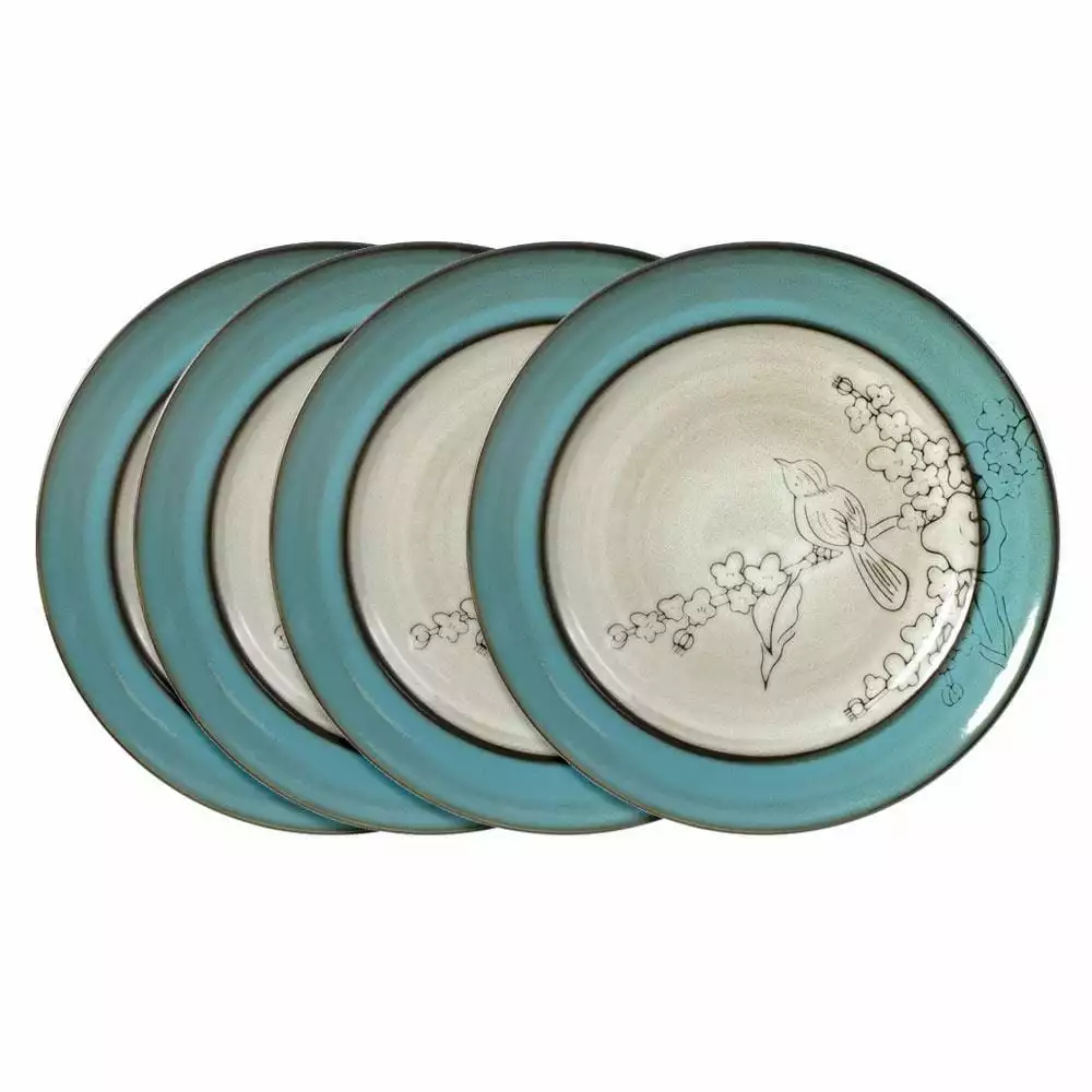 Hot Sale 😍 Gourmet Basics® Song Bird Set of 4 Dinner Plates 👍 3 Hot Sale 😍 Gourmet Basics® Song Bird Set of 4 Dinner Plates 👍