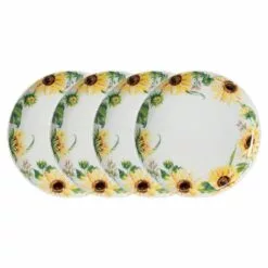 Wholesale 🧨 Mikasa® Sunflower Set of 4 Dinner Plates ⭐