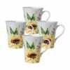 Best Sale ✔️ Mikasa® Sunflower Set of 4 Mugs 👏 -Cheap dinnerware Store sunflower set of 4 mugs K45285887 1