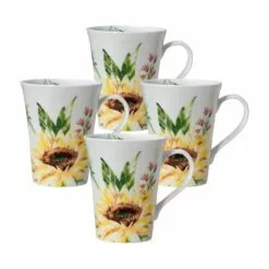 Best Sale ✔️ Mikasa® Sunflower Set of 4 Mugs 👏