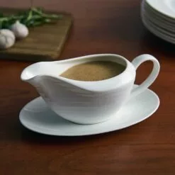 Promo 🧨 Mikasa® Swirl Bone Gravy Boat with Stand 🛒 5 Promo 🧨 Mikasa® Swirl Bone Gravy Boat with Stand 🛒 -Cheap dinnerware Store swirl bone gravy boat with stand 5273658 2