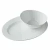 Budget 👏 Mikasa® Swirl Bone Vegetable Bowl and Serve Platter Set ✨ -Cheap dinnerware Store swirl bone vegetable bowl and serve platter set 5273657 1