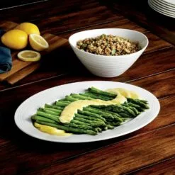Budget 👏 Mikasa® Swirl Bone Vegetable Bowl and Serve Platter Set ✨ -Cheap dinnerware Store swirl bone vegetable bowl and serve platter set 5273657 3