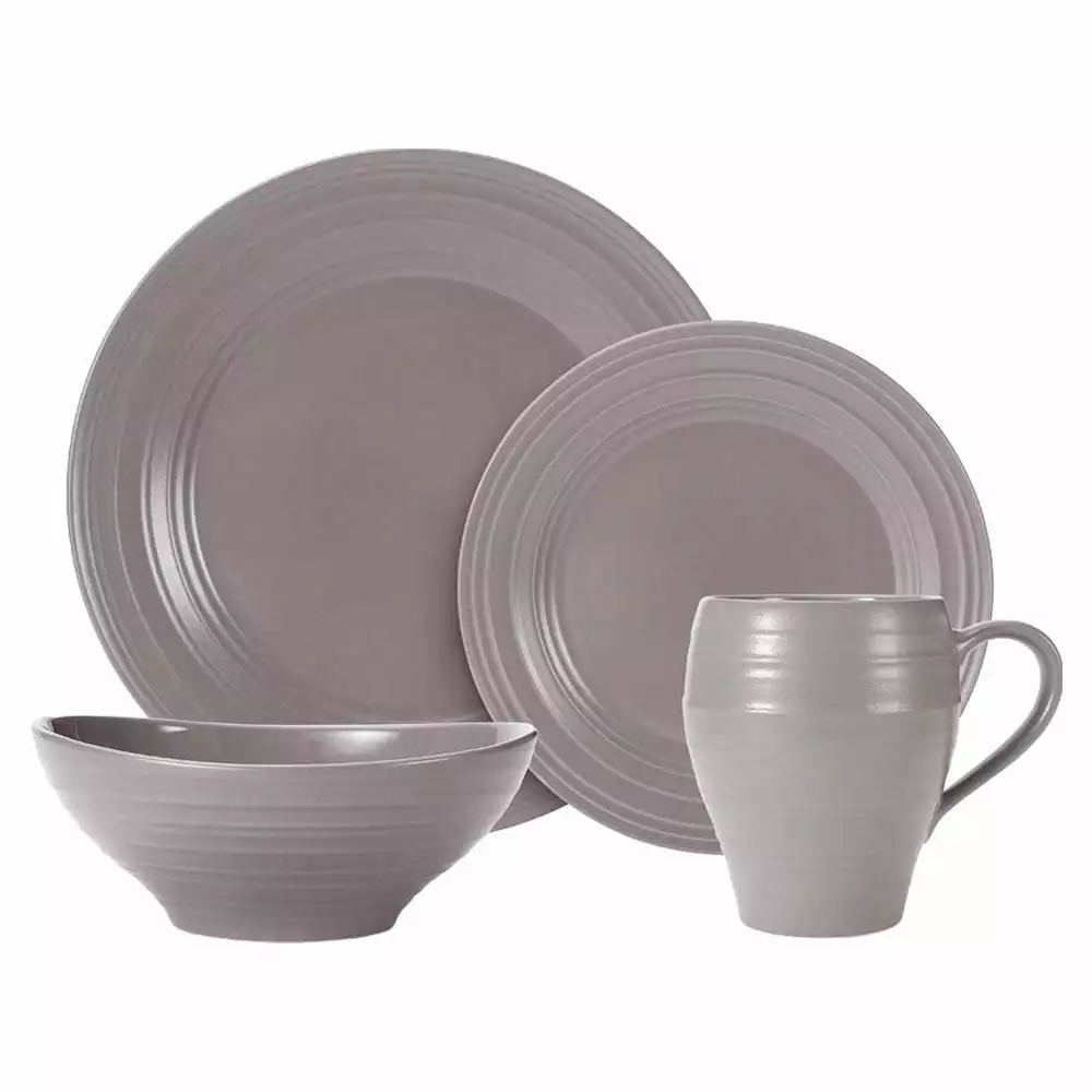 Hot Sale 😍 Mikasa® Swirl Mocha 4 Piece Place Setting 😀 3 Hot Sale 😍 Mikasa® Swirl Mocha 4 Piece Place Setting 😀