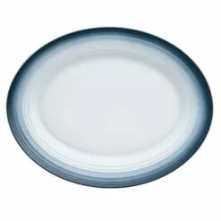 Discount 👍 Mikasa® Swirl Ombre Blue Oval Platter 🎁