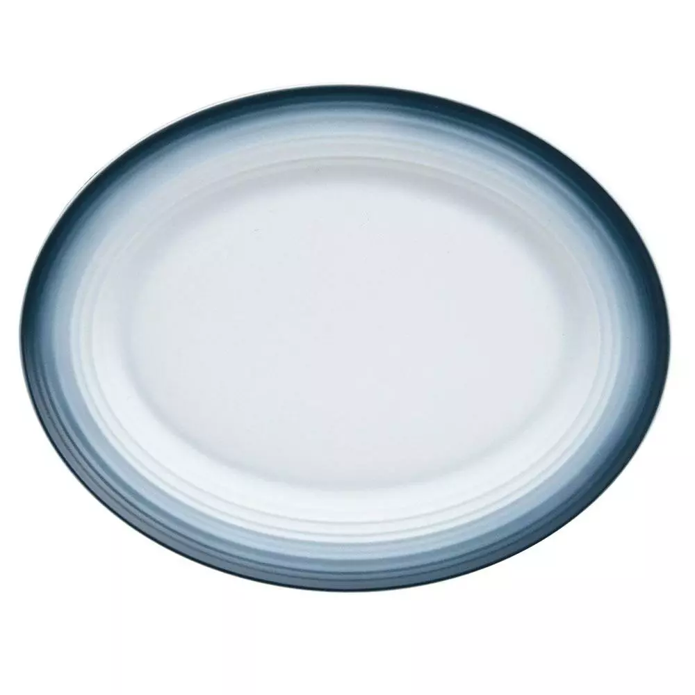 Discount 👍 Mikasa® Swirl Ombre Blue Oval Platter 🎁 3 Discount 👍 Mikasa® Swirl Ombre Blue Oval Platter 🎁