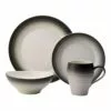 Brand new ✨ Mikasa® Swirl Ombre Graphite 4 Piece Place Setting ❤️ -Cheap dinnerware Store swirl ombre graphite 4 piece place setting 5119172 1