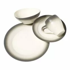 Brand new ✨ Mikasa® Swirl Ombre Graphite 4 Piece Place Setting ❤️ -Cheap dinnerware Store swirl ombre graphite 4 piece place setting 5119172 2