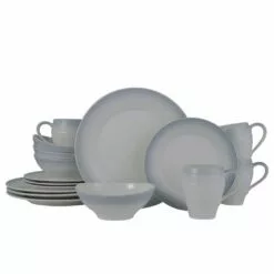 Brand new 🔔 Mikasa® Swirl Ombre Grey 16 Piece Dinnerware Set, Service for 4 ❤️