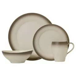 Flash Sale 🔔 Mikasa® Swirl Ombre Mocha 4 Piece Place Setting 😉