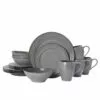 Coupon 👏 Mikasa® Swirl Speckle Graphite 16 Piece Dinnerware Set, Service for 4 🤩 -Cheap dinnerware Store swirl speckle graphite 16 piece dinnerware set service for 4 5224867 1