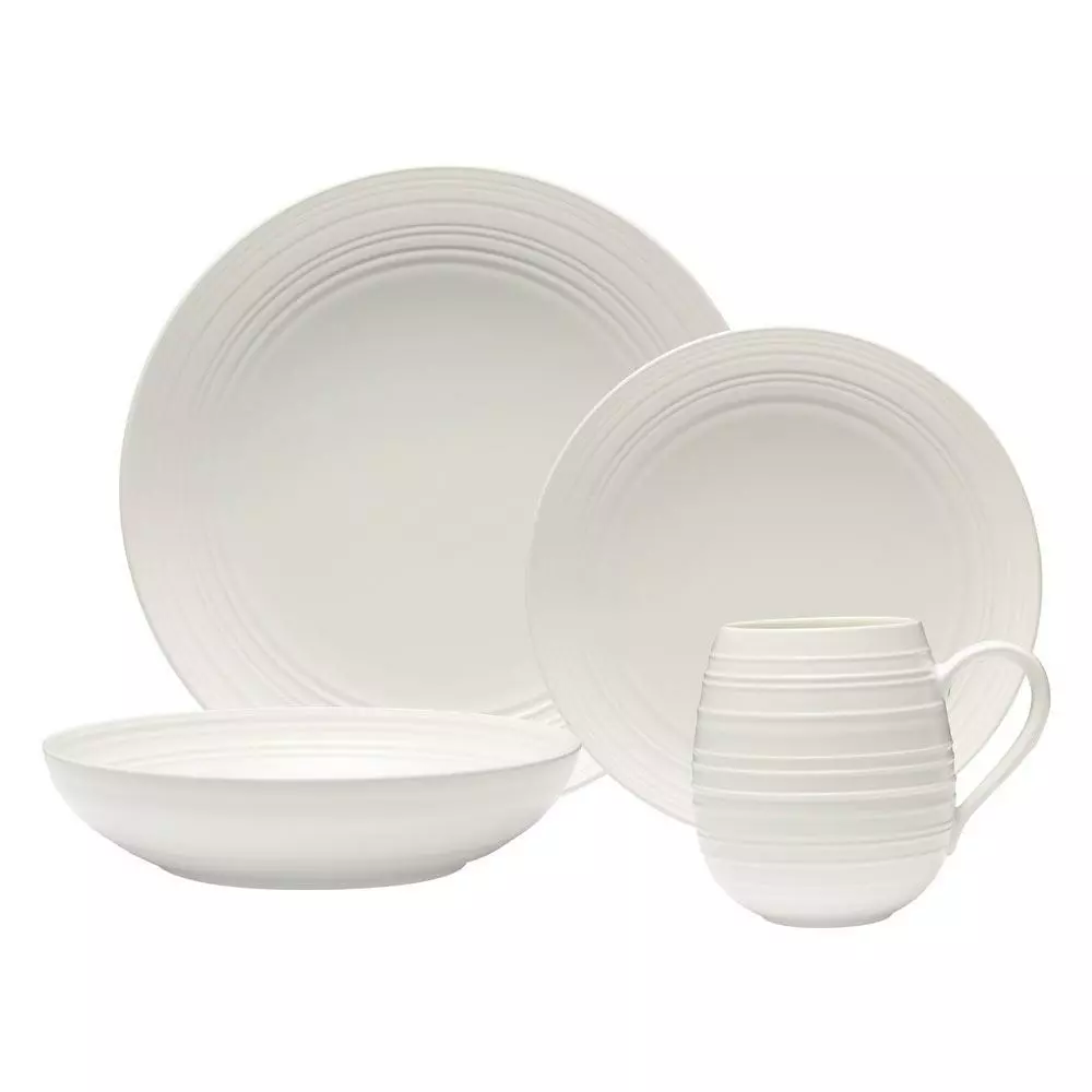 Cheapest 😍 Mikasa® Swirl White Coupe 16 Piece Dinnerware Set, Service for 4 🌟 10 Cheapest 😍 Mikasa® Swirl White Coupe 16 Piece Dinnerware Set, Service for 4 🌟 - Image 8