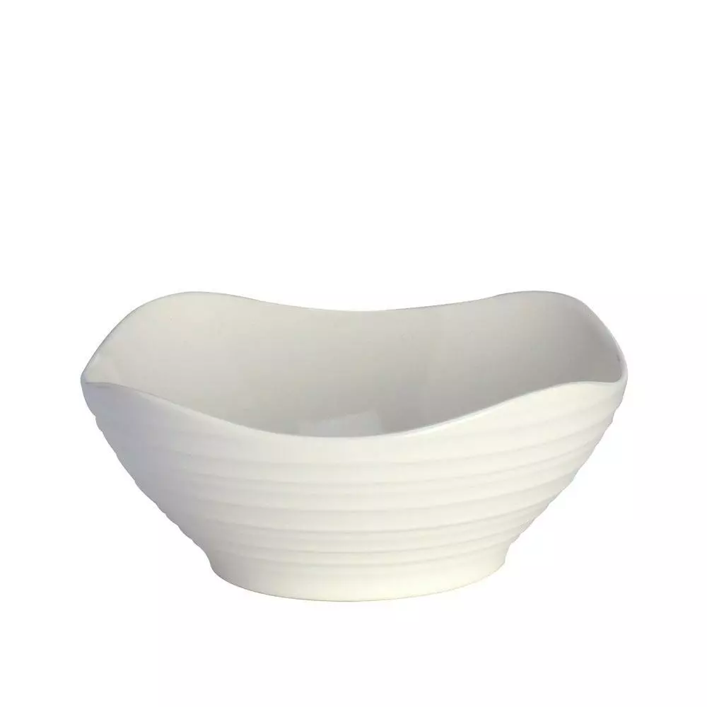 Cheapest 🎉 Mikasa® Swirl White Square Soup Cereal Bowl 🥰 3 Cheapest 🎉 Mikasa® Swirl White Square Soup Cereal Bowl 🥰