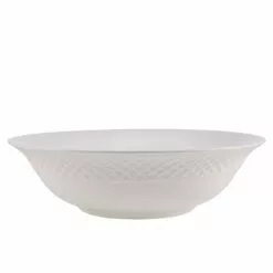Budget 👏 Mikasa® Trellis White Flared Vegetable Serve Bowl 🧨