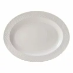 Discount 🧨 Mikasa® Trellis White Oval Platter 🎁