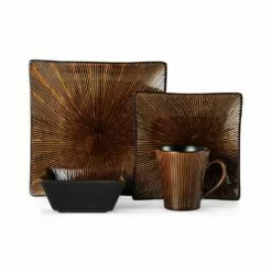 Best Pirce 🔥 Gourmet Basics® Ventosa Square Dinnerware Set 👍