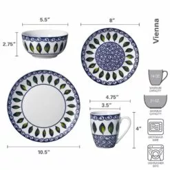 Best Pirce 🛒 Mikasa® Vienna 16 Piece Dinnerware Set, Service for 4 🎉 -Cheap dinnerware Store vienna 16 piece dinnerware set service for 4 5279156 7