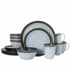 Best Sale 💯 Mikasa® Willa Brown 16 Piece Dinnerware Set, Service for 4 😀