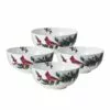 Discount 🛒 Mikasa® Winter Cardinal Set of 4 Fruit Bowls 😍 -Cheap dinnerware Store winter cardinal set of 4 fruit bowls K45272172 1